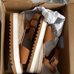 Toms Diana Sandal Tan Leather Wmn 8